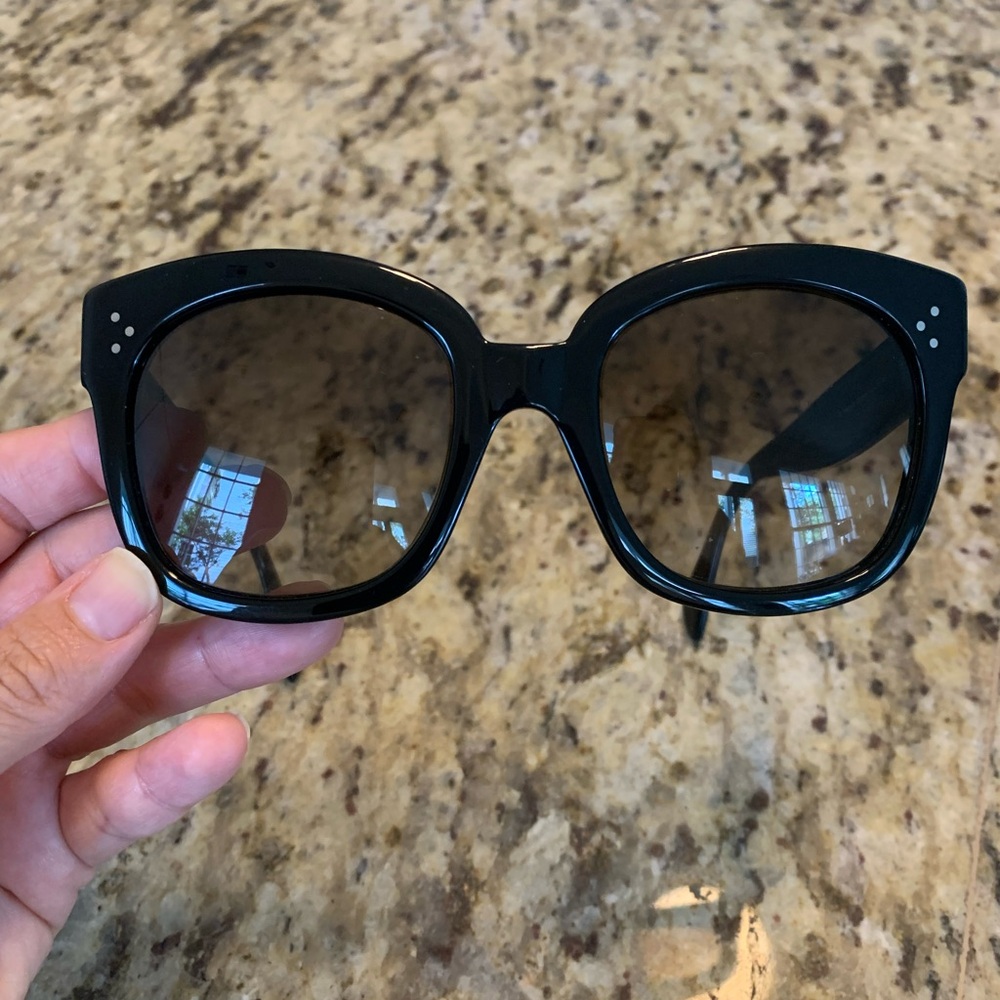 Celine sunglasses. Gently used. Black oversized.